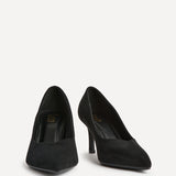Sofia Wide Fit Black Court Heels