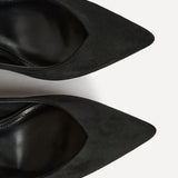 Sofia Wide Fit Black Court Heels