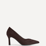 Sofia Wide Fit Brown Court Heels