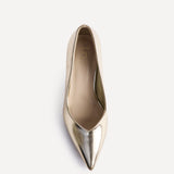 Sofia Wide Fit Gold Court Heels