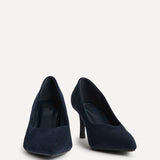 Sofia Wide Fit Navy Court Heels
