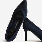Sofia Wide Fit Navy Court Heels