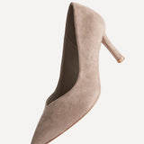 Sofia Wide Fit Taupe Court Heels