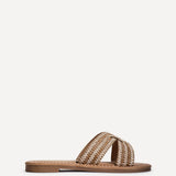 Solar Nude Flat Slider Sandals