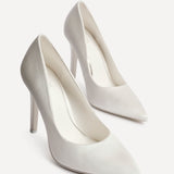 Solemate Bridal Ivory Satin Court Heels