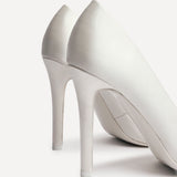 Solemate Bridal Ivory Satin Court Heels