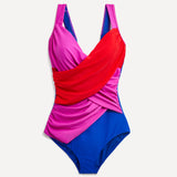 Sorrento Colour Block Draped Swimsuit