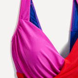 Sorrento Colour Block Draped Swimsuit
