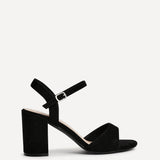 Soul Black Faux Suede Block Heels