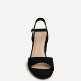 Soul Black Faux Suede Block Heels