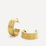 Spirit Gold Large Hoop Earrings