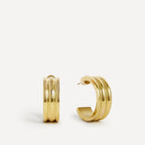 Spirit Gold Large Hoop Earrings