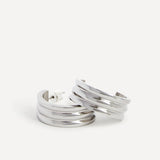 Spirit Silver Large Hoop Earrings