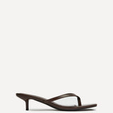 Stassie Brown Mule Heels
