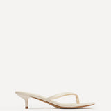 Stassie Ivory Mule Heels