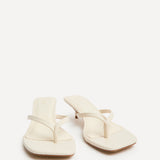 Stassie Ivory Mule Heels