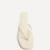 Stassie Ivory Mule Heels