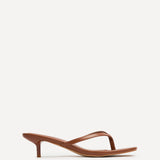 Stassie Tan Mule Heels