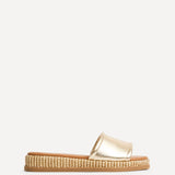 Stay Gold Flatform Mule Sandals