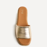 Stay Gold Flatform Mule Sandals