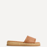 Stay Tan Flatform Mule Sandals