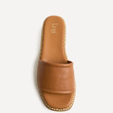 Stay Tan Flatform Mule Sandals