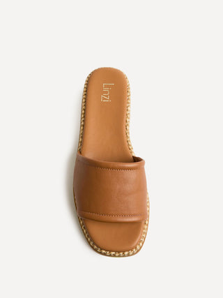 Stay Tan Flatform Mule Sandals