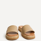 Stay Taupe Flatform Mule Sandals