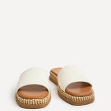Stay White Flatform Mule Sandals