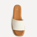 Stay White Flatform Mule Sandals