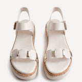Stride Nude Flatform Sandals