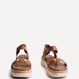 Stride Tan Flatform Sandals