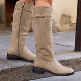 Studio Taupe High Leg Riding Boots
