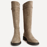 Studio Taupe High Leg Riding Boots