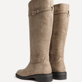 Studio Taupe High Leg Riding Boots