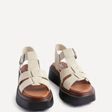 Subtract Nude Gladiator Flatform Sandals