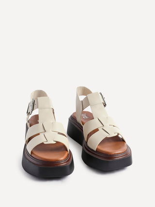 Subtract Nude Gladiator Flatform Sandals