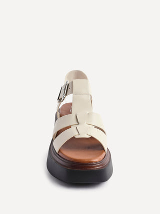 Subtract Nude Gladiator Flatform Sandals