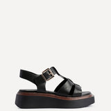 Subtract Black Gladiator Flatform Sandals