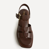 Subtract Brown Gladiator Flatform Sandals