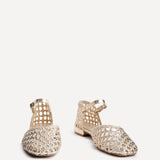 Suki Gold Woven Sandals