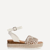 Sundown Beige Espadrille Flatform Sandals