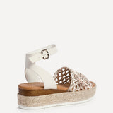 Sundown Beige Espadrille Flatform Sandals