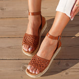 Sundown Tan Espadrille Flatform Sandals