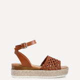 Sundown Tan Espadrille Flatform Sandals