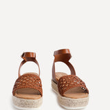 Sundown Tan Espadrille Flatform Sandals