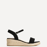 Sunrise Black Espadrille Flatform Sandals
