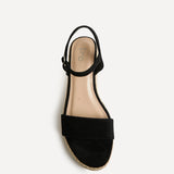 Sunrise Black Espadrille Flatform Sandals
