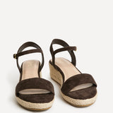 Sunrise Brown Espadrille Flatform Sandals