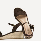 Sunrise Brown Espadrille Flatform Sandals